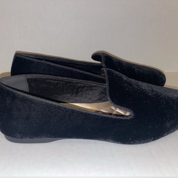 BIRDIES NWOB The Starling Black Velvet Slip On Flats Loafer Women's Size 11 - Picture 6 of 11